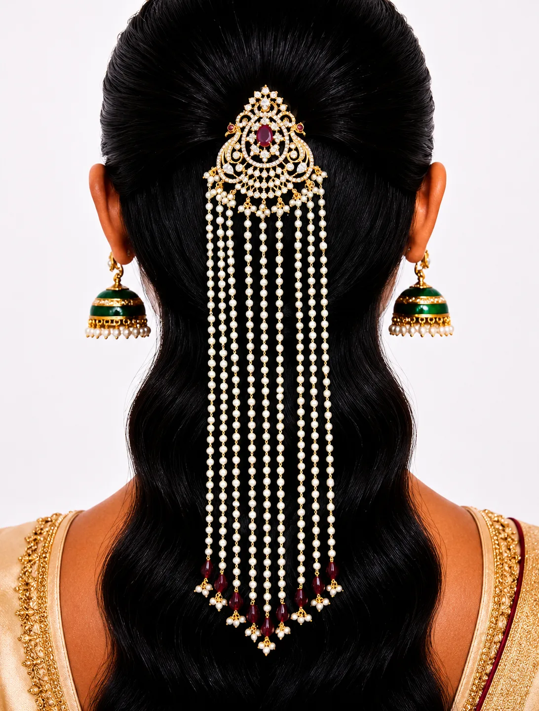 Peacock Jada Pin 0009