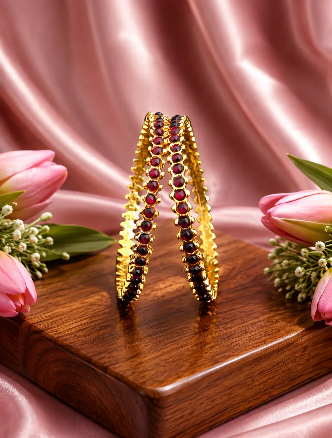 Kempu Bangles - 0008
