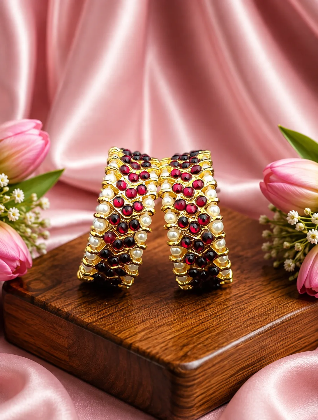 Kempu Bangles - 0001