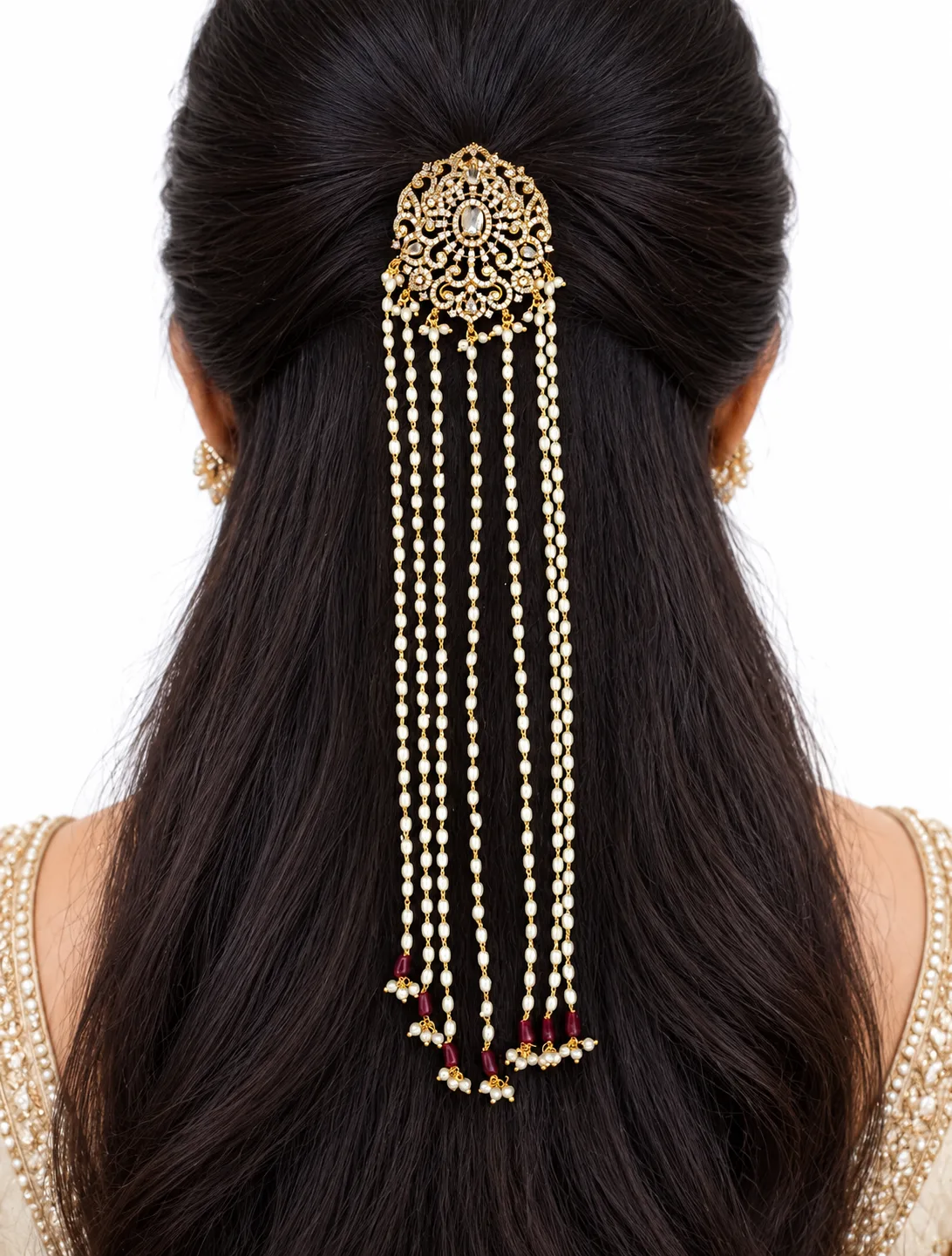 Pearl Hair Brooch 0016