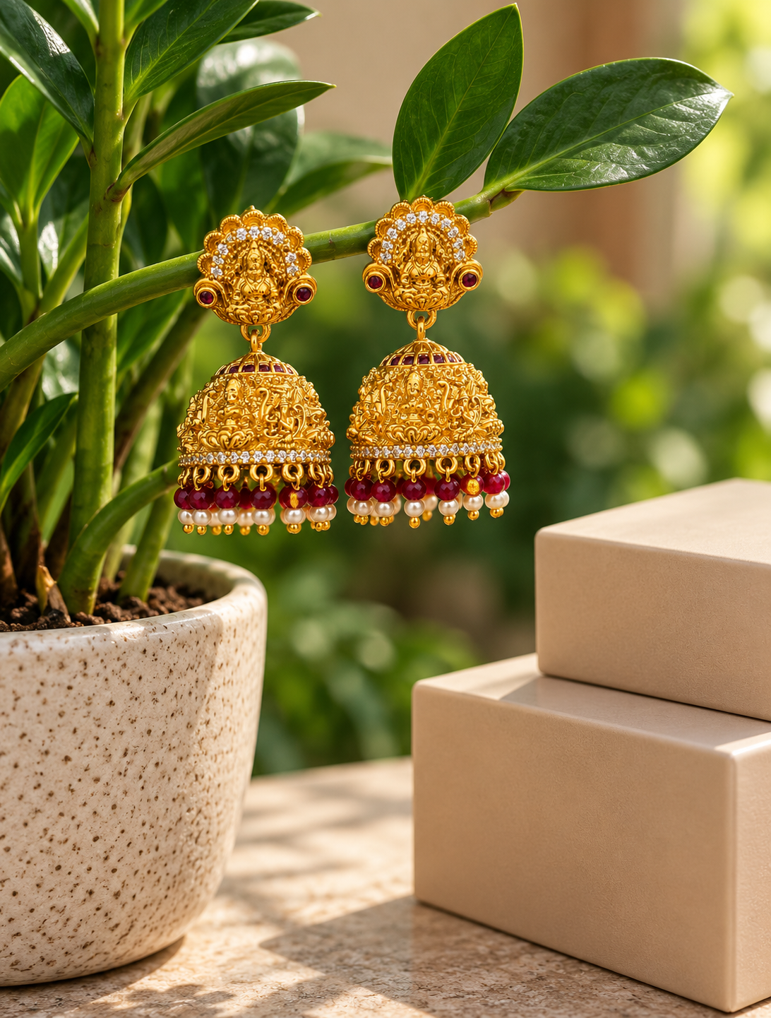 CZ MAT Jhumkas 0011