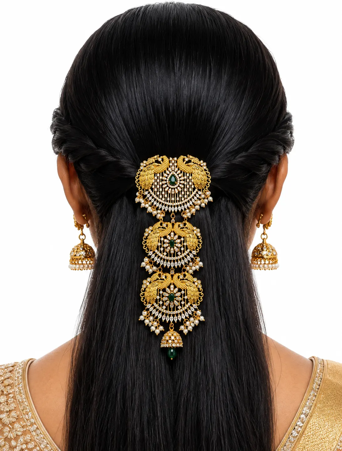 CZ Antique Hair Pin 0002