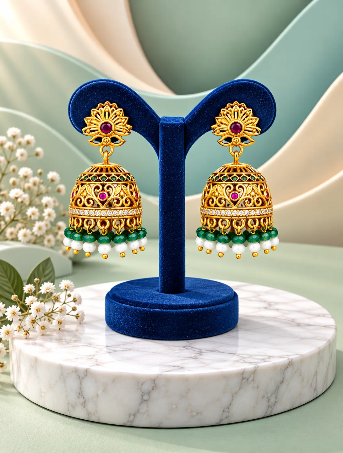 Premium CZ Jhumkas 0029