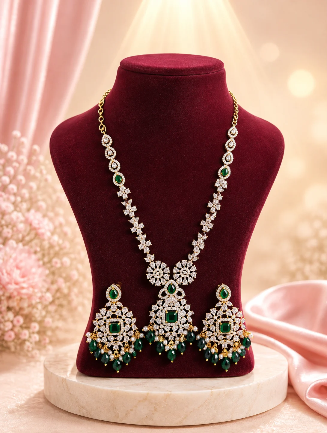 CZ Necklace Set 0014