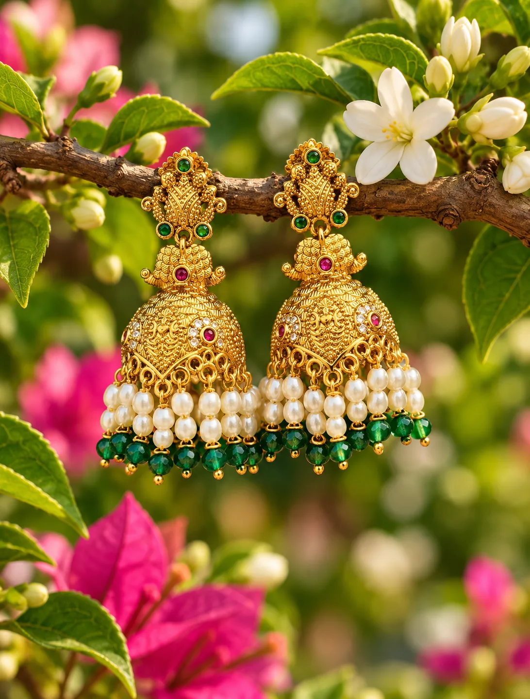 Pearl Drop Jhumkas 0016