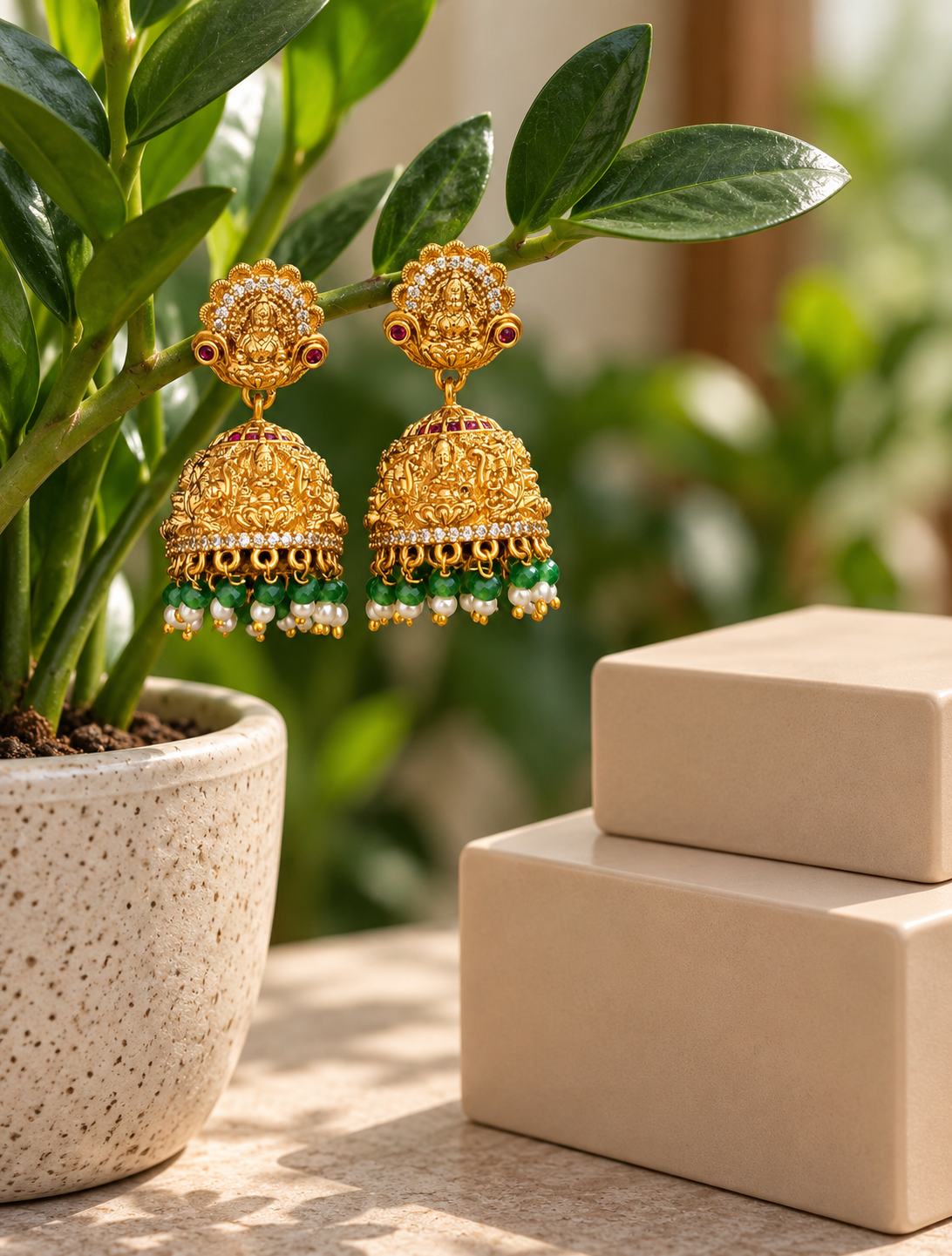 CZ MAT Jhumkas 0011