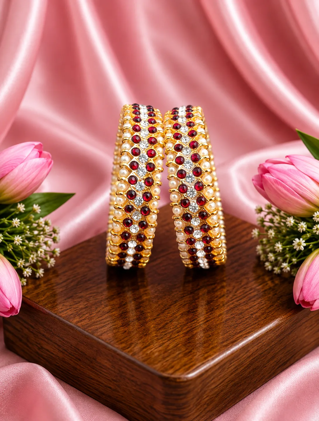 Kempu Bangles - 0007