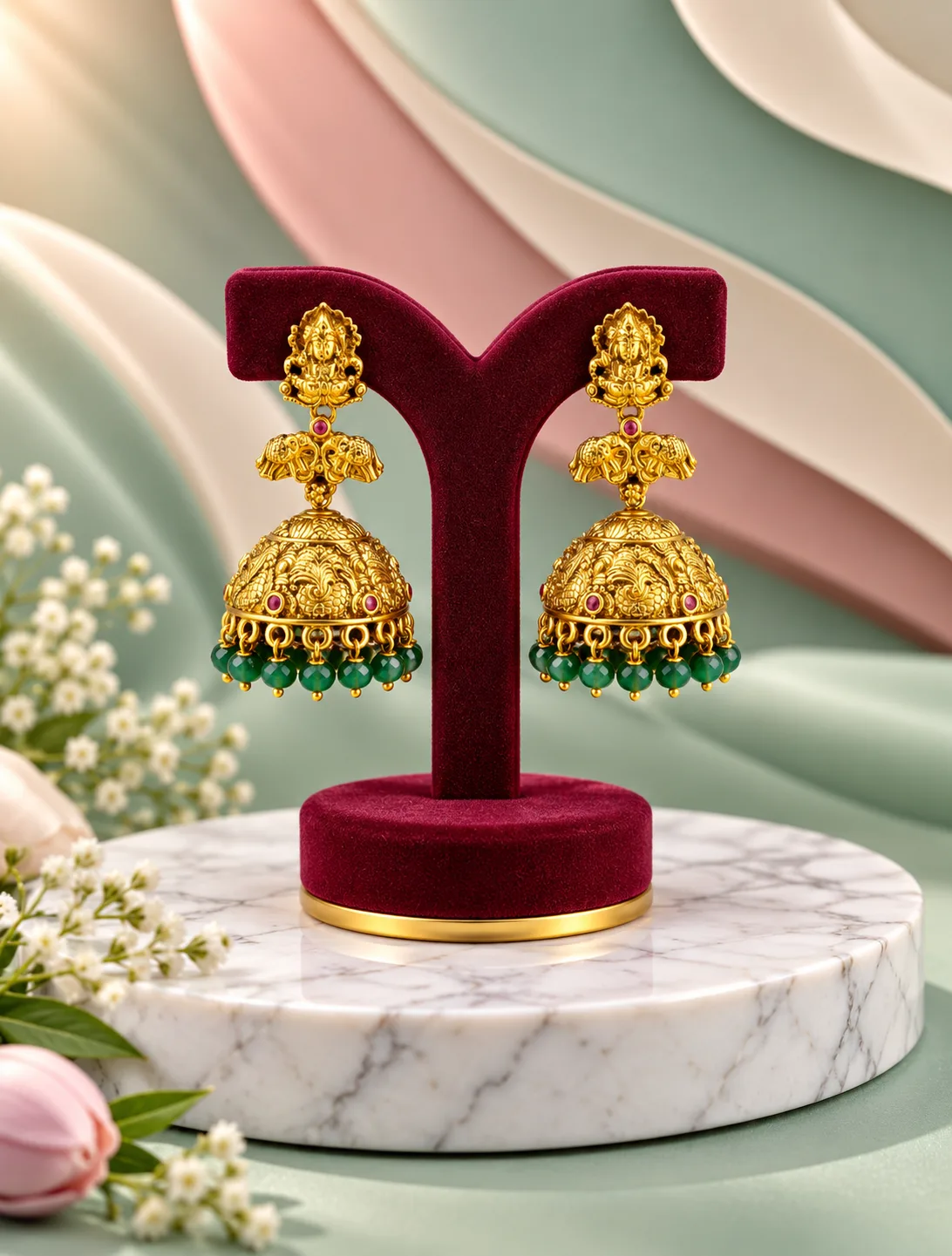 Elephant Jhumka Earrings 0027