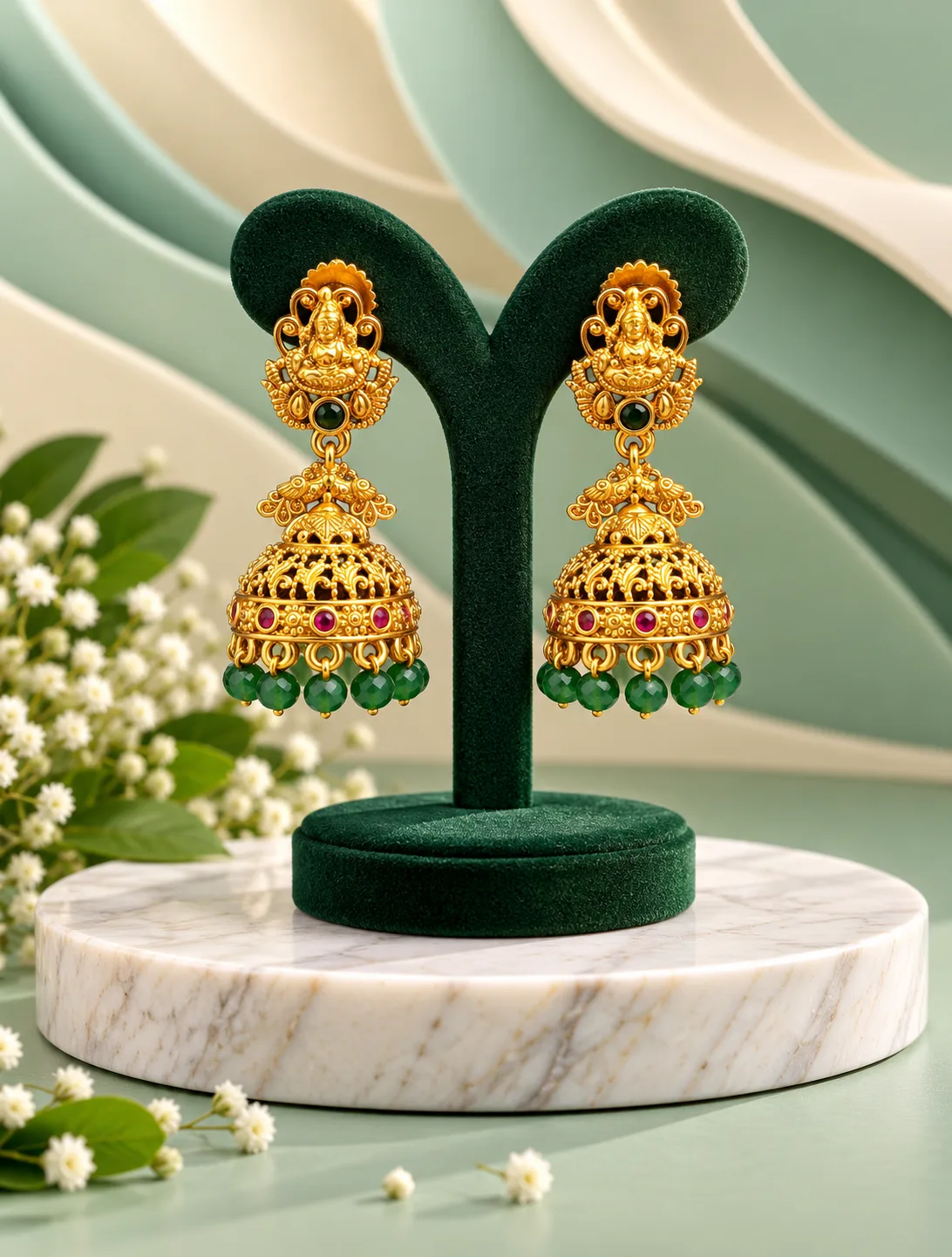 Bridal Lakshmi Jhumkas 0025