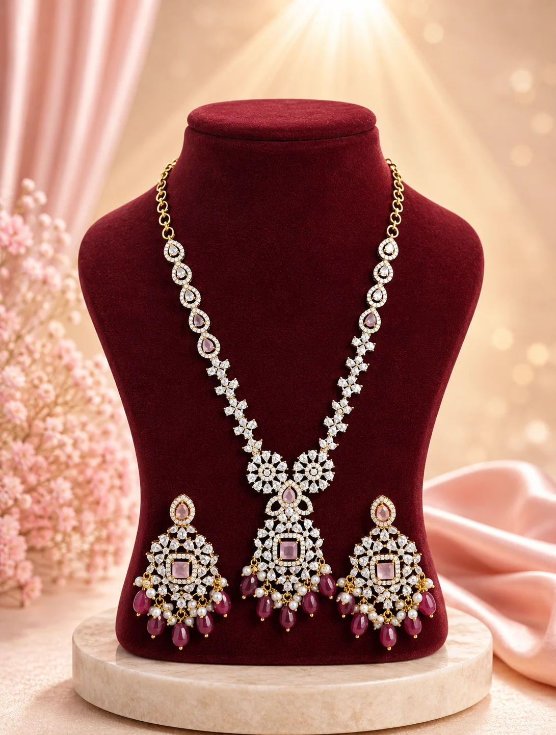 CZ Necklace Set 0014