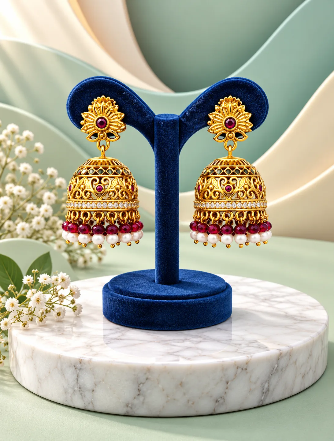 Premium CZ Jhumkas 0029