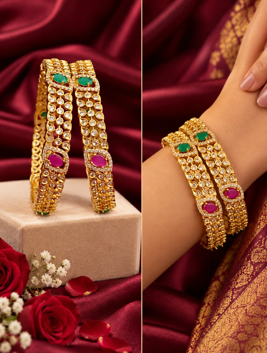 CZ Victorian Bangles 0014