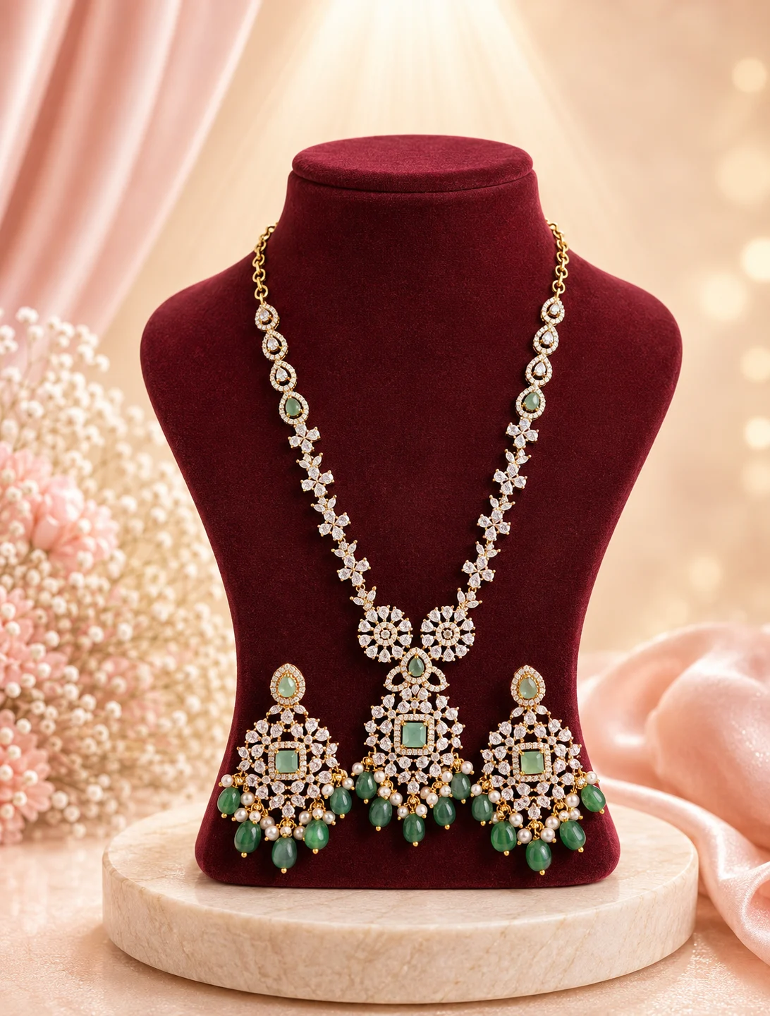 CZ Necklace Set 0014