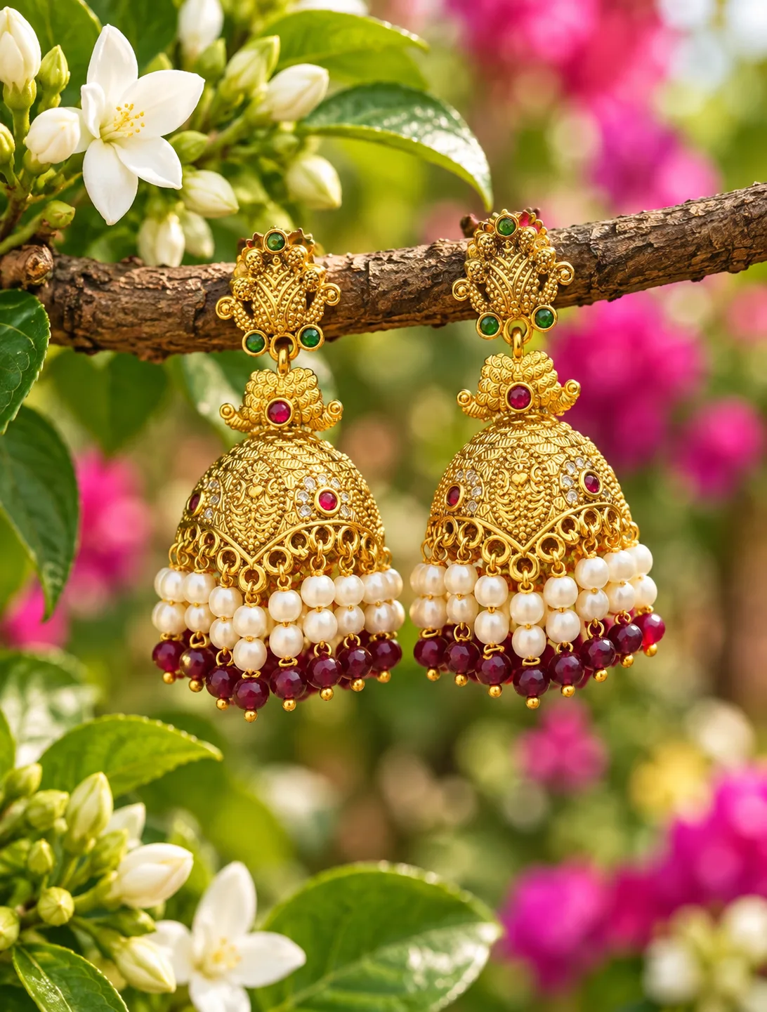 Pearl Drop Jhumkas 0016