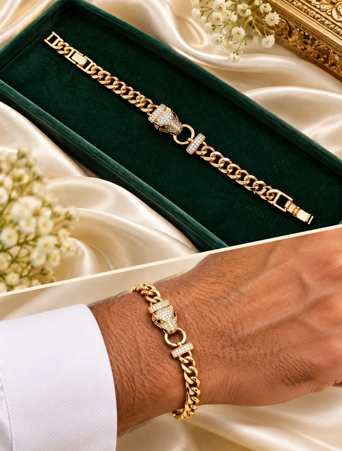 CZ Chain Bracelet for Men 0019