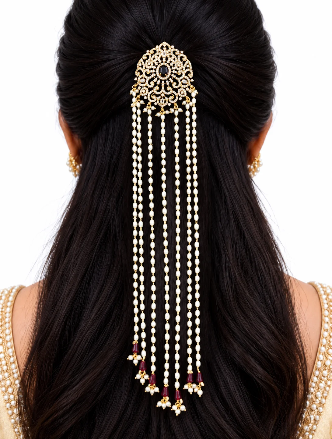 Pearl Hair Brooch 0016