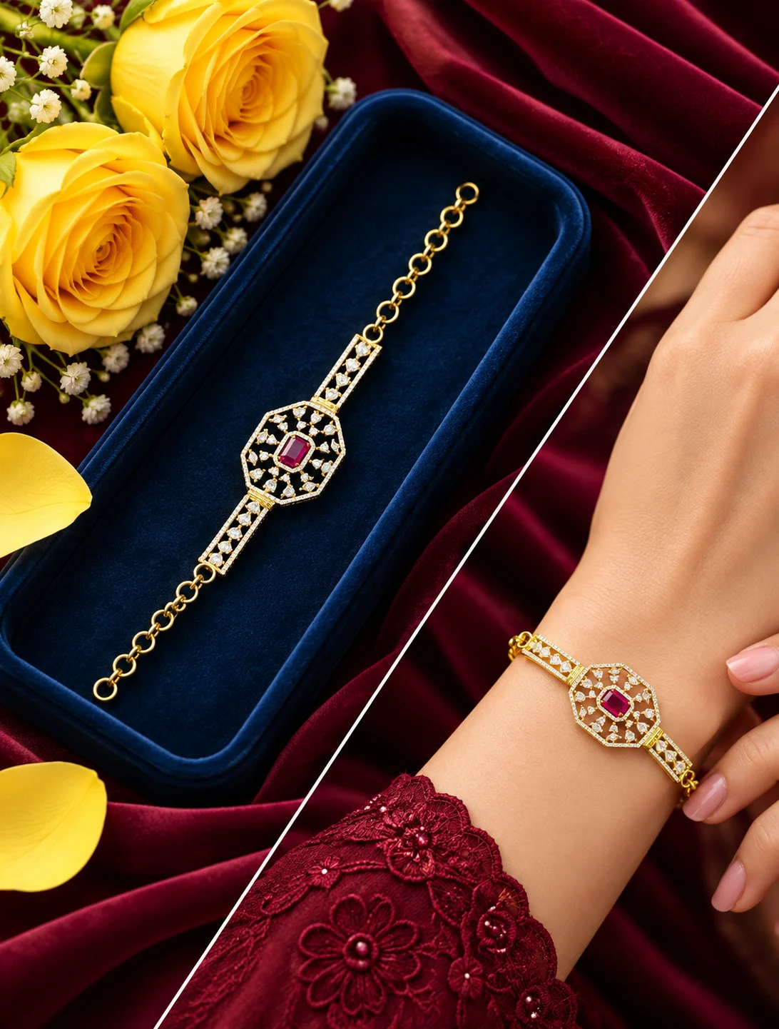 CZ Chain Bracelet 0018