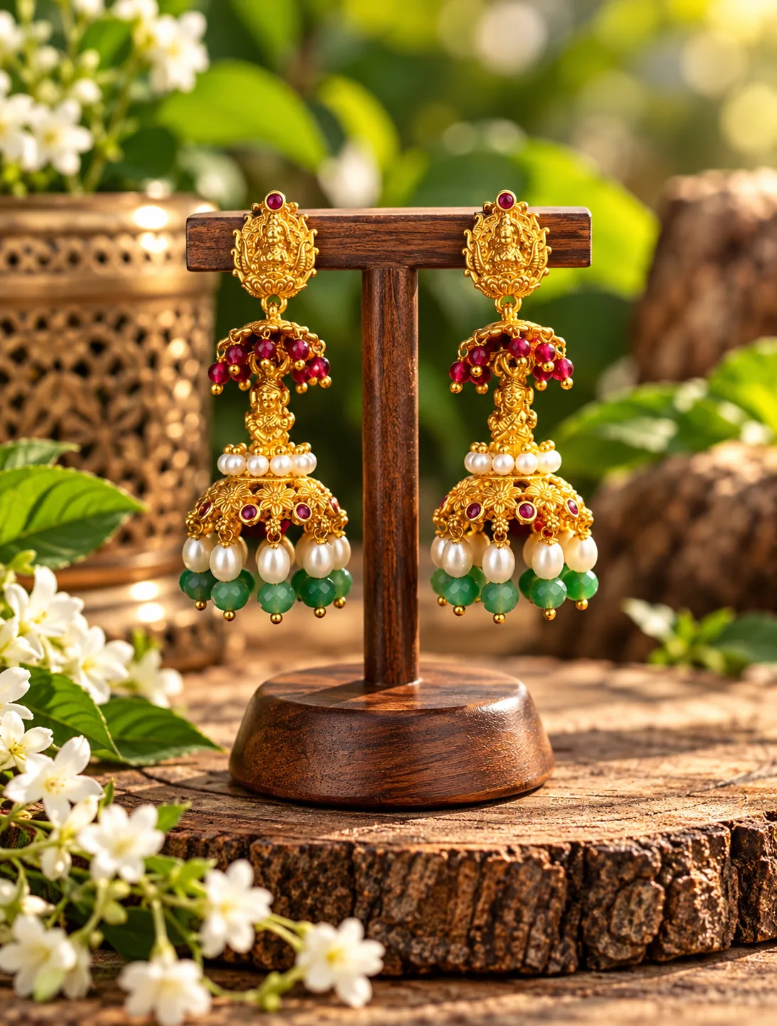 CZ Lakshmi Jhumkas 0032