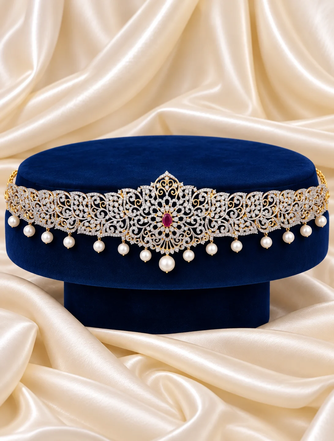Elgant Bridal Look GJ Vaddanam 0031