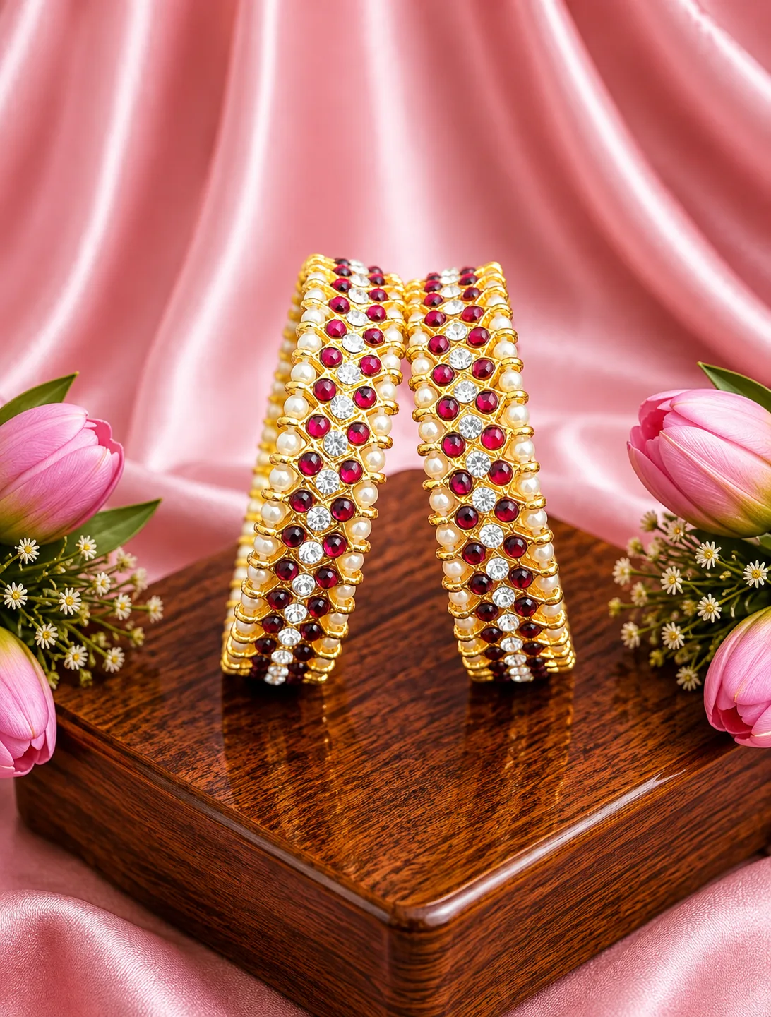 Kempu Bangles - 0005