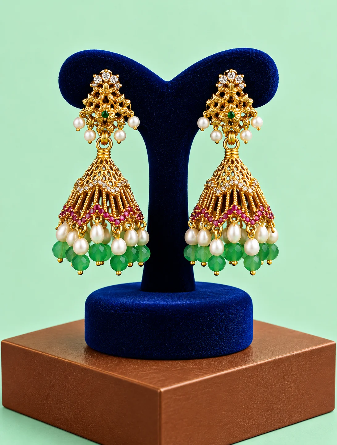 CZ MAT Jhumkas 0033