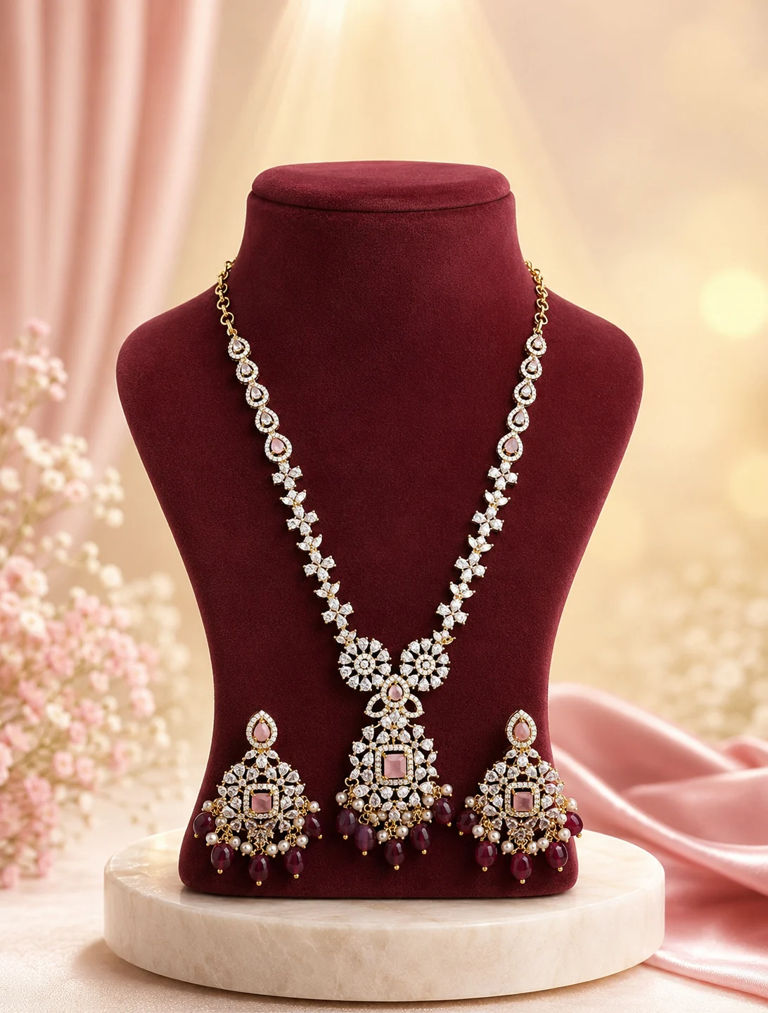 CZ Necklace Set 0014