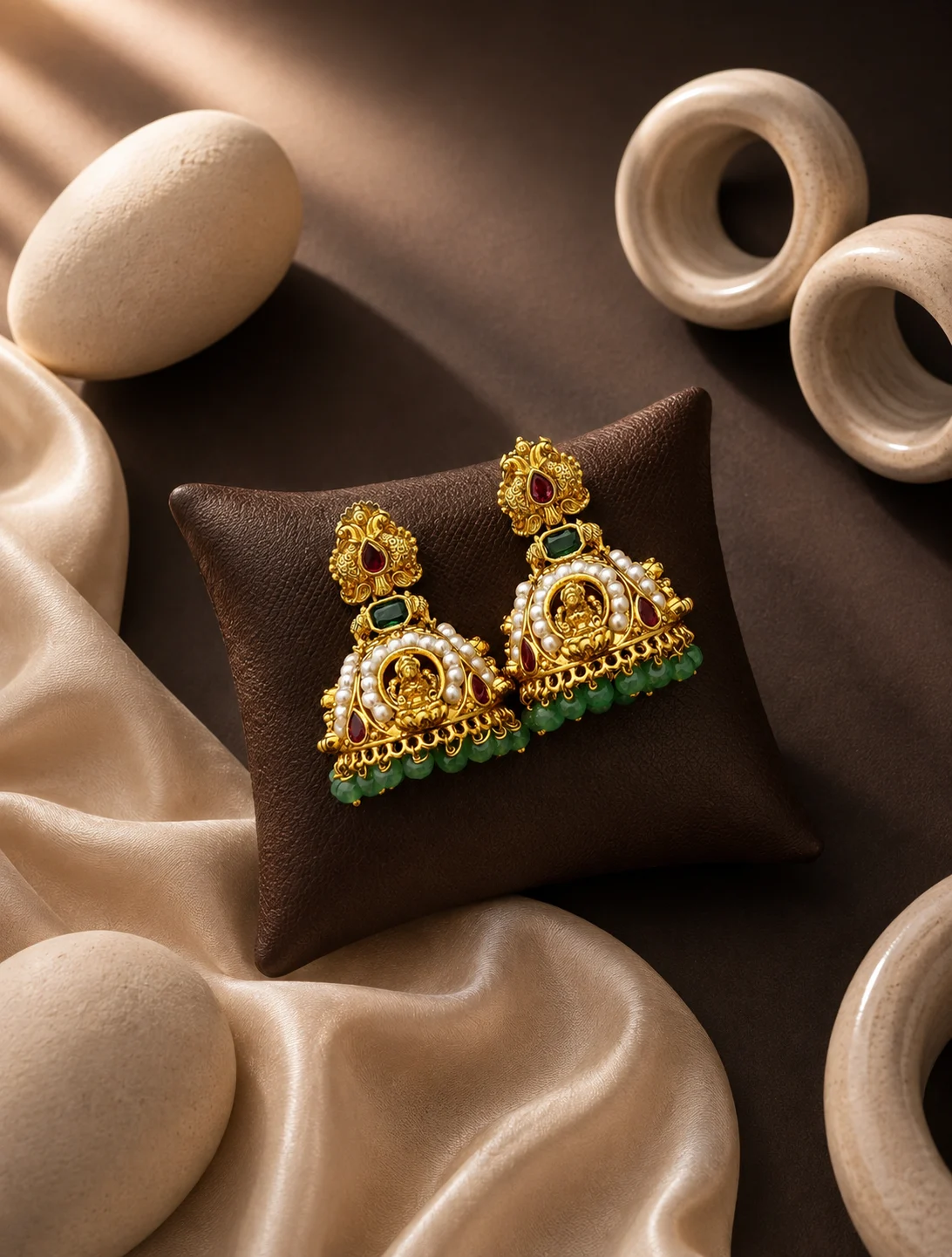 CZ Jhumka Earrings 0003