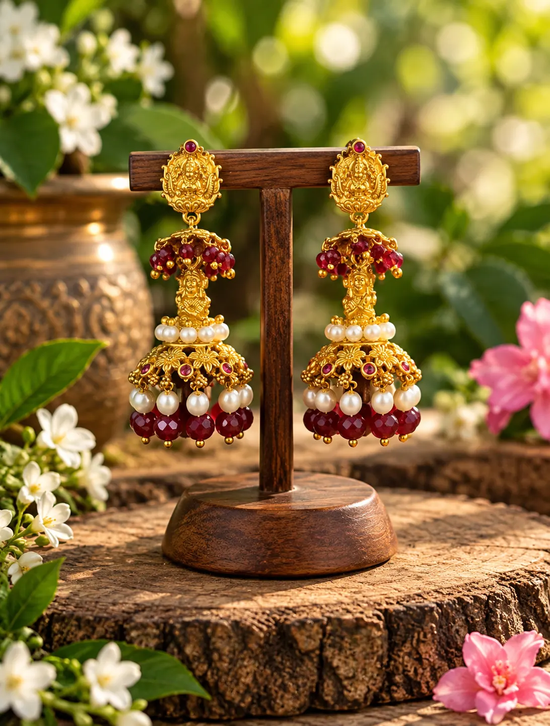 CZ Lakshmi Jhumkas 0032