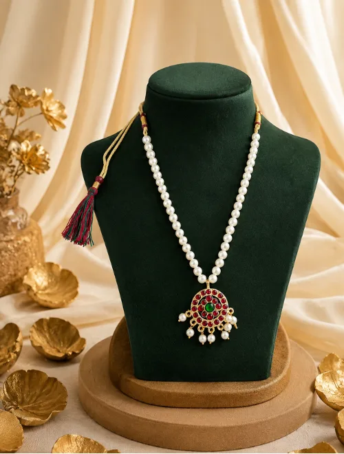 Kempu Necklace 0014