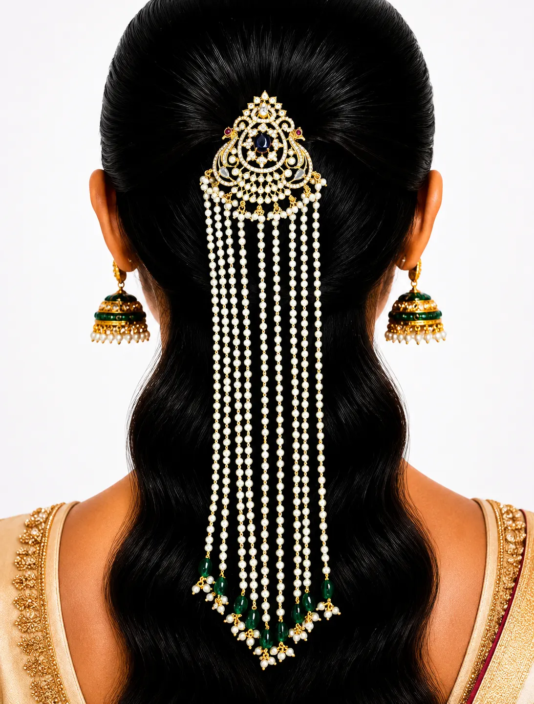 Peacock Jada Pin 0009