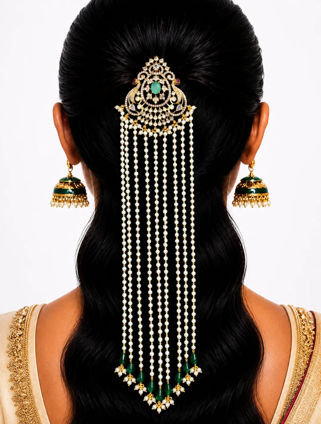 Peacock Jada Pin 0009