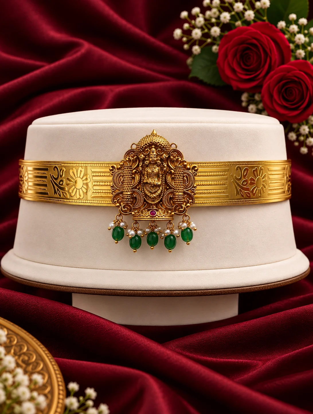Gold Plated Temple Vaddanam 0013