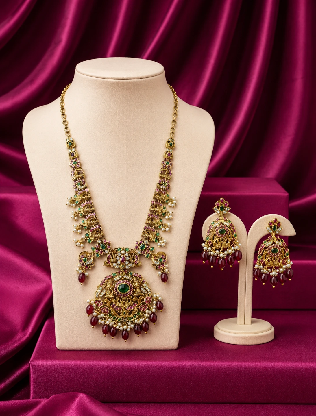 Kempu Necklace 0010